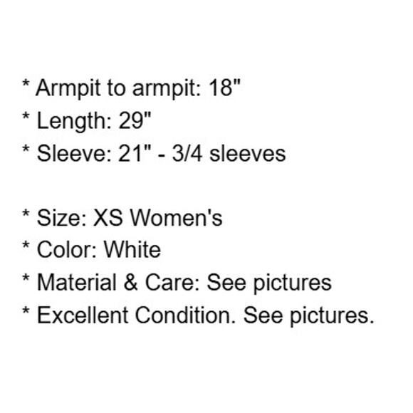 Cynthia Rowley Top Womens XS White Linen Semi Sheer Blouse Faux Wrap Beach - Picture 4 of 13